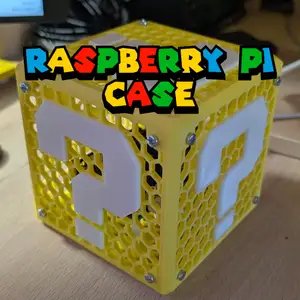 Question mark block Case for Raspberry Pi 4/5