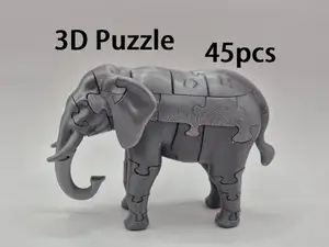 Elephant 3D Puzzle (45 pieces)