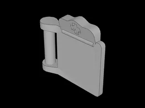 Lego Compatible (98393b.dat) Figure Friends Compatible Medical Clipboard