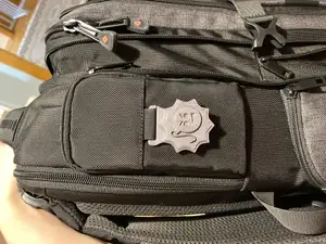 Samsonite bag Serious Sam mark