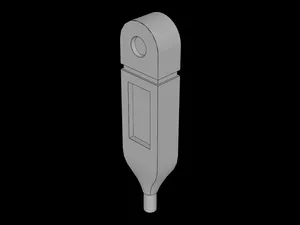 Lego Compatible (98393d.dat) Figure Friends Compatible Medical Thermometer