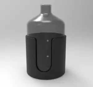 Wall mounted holder for Jars and Bottles (parametric)