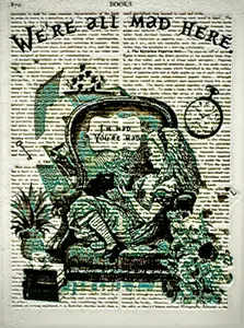 Alice In Wonderland Book Page Art HueForge Text Relief