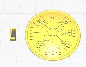 Button - Norse Vegvisir