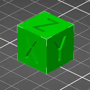 XYZ Calibration Cube 20x20x20mm