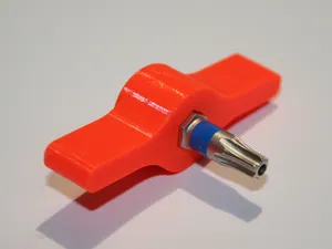 Compact screw bit driver with imprinted spring