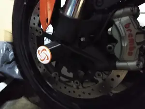 Aesthetic front wheel slider KTM 1290 SDR