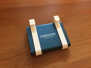 Samsung T5 SSD holder for laptop