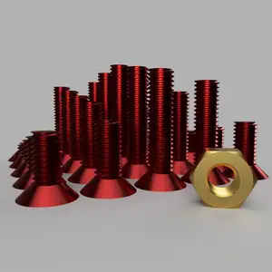 M3 Conical Screws (Hex head) and nut 2mm-27mm