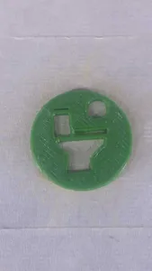 Toilet circle keychain