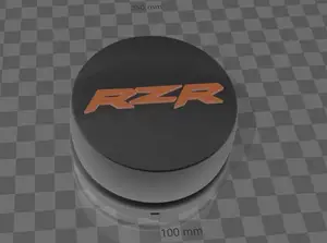 Polaris Rzr Emblem hubcap part# #1521128 for stock alloy wheels