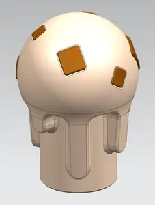 Drippy (ice cream) shifter/gear knob (chocolate chunk edition)