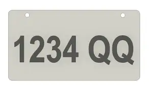 ATV UTV REGULATION SIZE PLATE WISCONSIN MINNESOTA