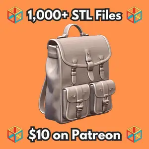 28mm Sci-Fi Tactical Gear Bag for RPG Characters MineeForm FDM 3D Print STL File