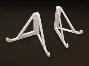 Print-in-place folding phone/tablet stand with 2 positions