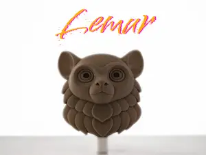 Lemur Head – Ready-to-Hang Wall Sculpture