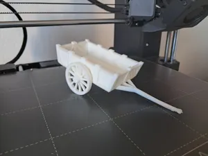 medival wooden cart - středověký dřevěný vozík