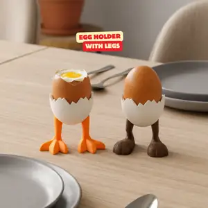 EGG HOLDER WITH LEGS (CHICKEN + BUNNY VERSION) / MODERN EGG HOLDER / DECOR / HOMEDECOR