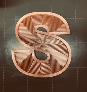 Monogram Letter S with STL File added 4/29
