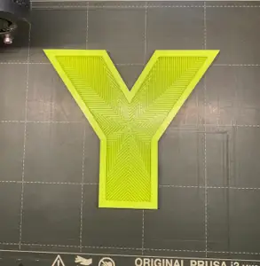 Monogram Letter Y with STL File added 4/29