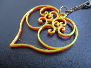Fibonacci Heart Pendant