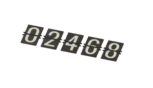 Multi Material Flaps for Split-flap counter