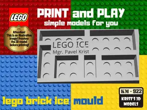 lego brick ice mould