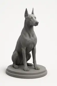 Statue of Doberman