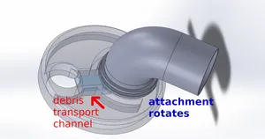 Vacuum Drill Wall Attachment / Hole Sucker / Clean Drilling