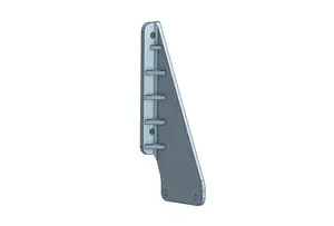 Prusa i3 MK3s black PSU replacement frame brace with M4 bolt holes