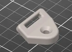 Kayak deck fitting for 1/2" (12mm) webbing
