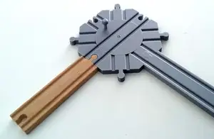 Railway turntable for wooden trains