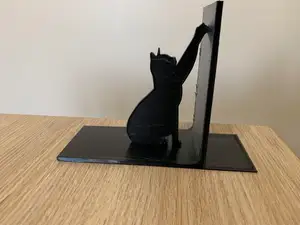Cat Silhouette Bookend