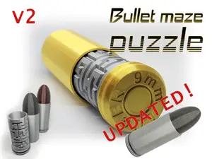 Bullet puzzle maze UPDATED / hlavolam ve tvaru náboje 9mm LUGER