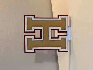 Alphabet Letter 'H' - Sport/School Colors