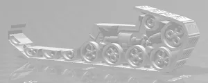 New crawler tank side track with detail - Nurgle - WH40k