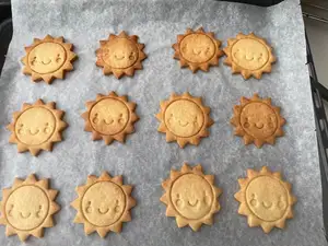 Happy sun cookie cutter