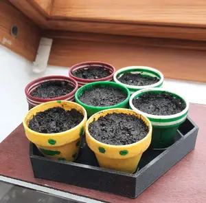 Mini flower pots for seeds or succulents