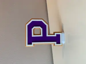 Alphabet Letter 'P' - Sport/School Colors
