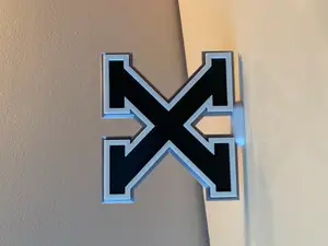 Alphabet Letter 'X' - Sport/School Colors