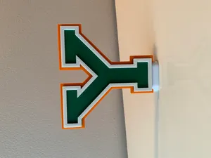 Alphabet Letter 'Y' - Sport/School Colors