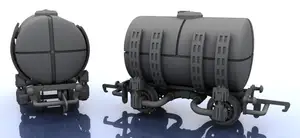 OO Scale Train - Tanker Type 1 - Short Length