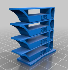 PLA Short Smart Compact Temperature Calibration Tower