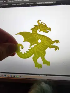 X-Ray dragon keychain