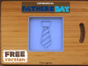 Father’s Day Tie Cookie Cutter – Square Shape