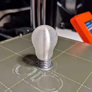 Small Translucent Light Bulb