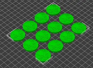 Fichas para damas - Checkers - Cthulhu