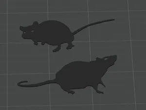 Wall art rats (halloween)
