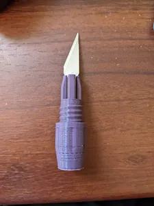 Printable Hobby Knife - Number 2 X-Acto Blade Size
