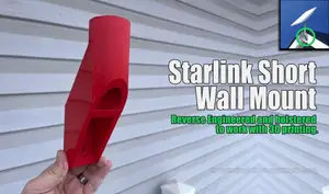 Starlink Short Wall Mount for Outdoor Fascia Mounting